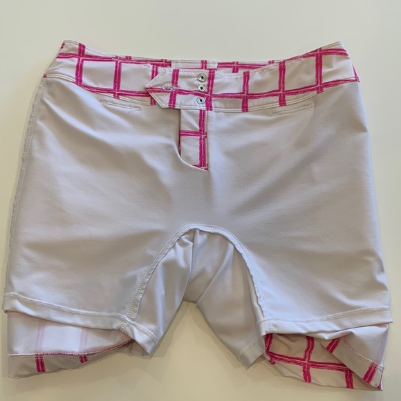 Jofit Athletic Skirt with shorts underneath, White & Pink Skort, 6 - Picture 12 of 12